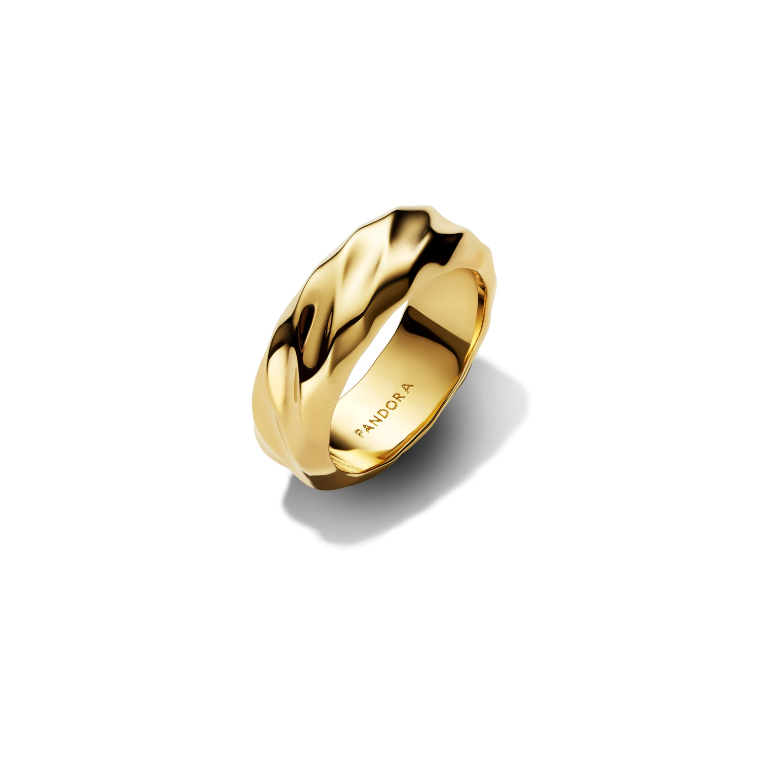 Geribbelde Brede Band Ring