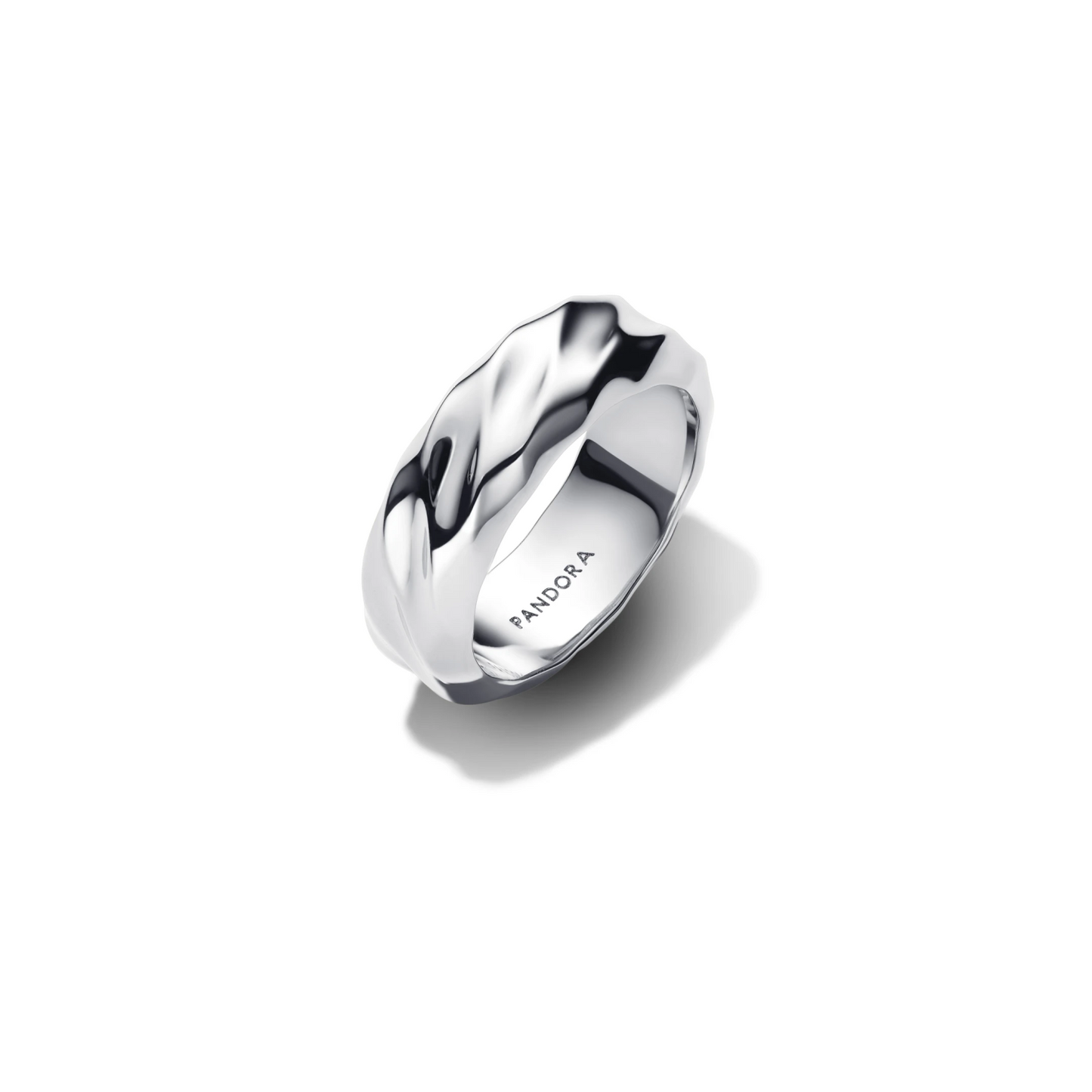 Geribbelde Brede Band Ring