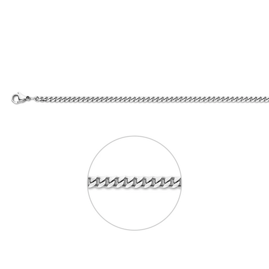 geslepen gourmette 3,4 mm edelstaal