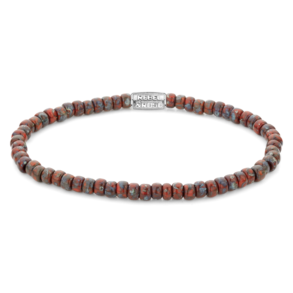 Glass Rocks Red Jazz - 4mm M --
