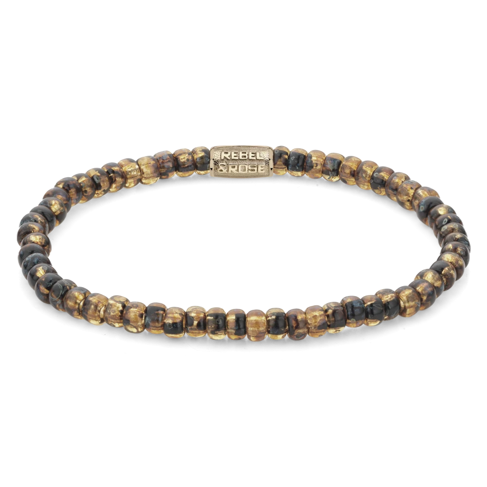 Glass Rocks Tiger gold-coloured - 4mm S --