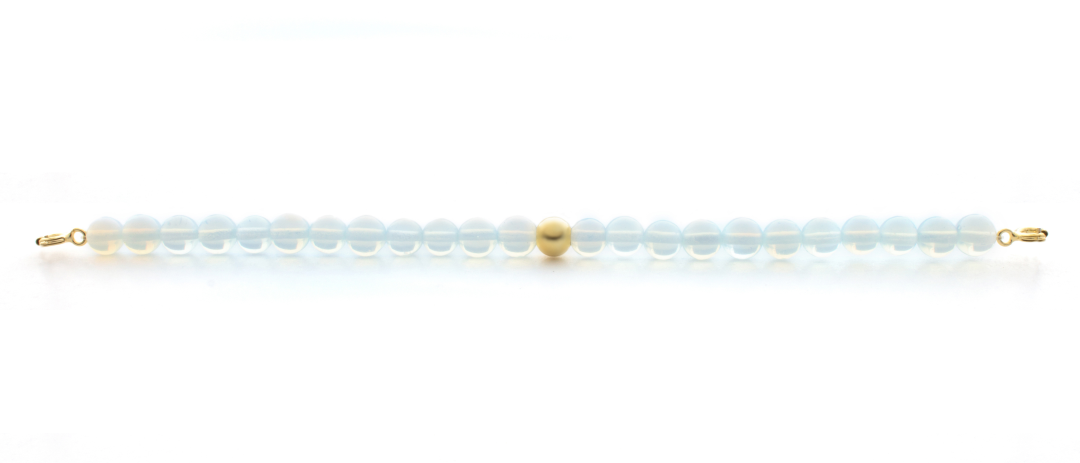 Gold Clasp - Bracelet 6mm Opalite