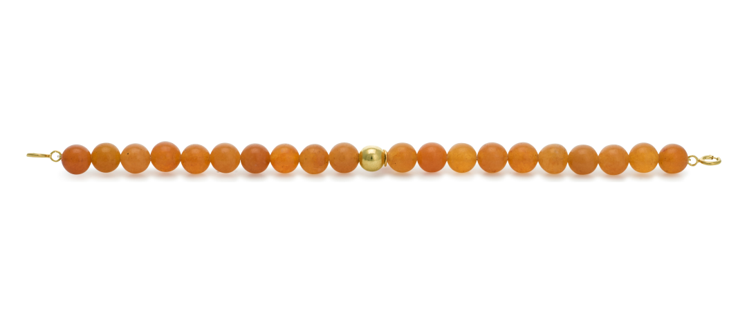 Gold Clasp - Bracelet 6mm Red Aventurine