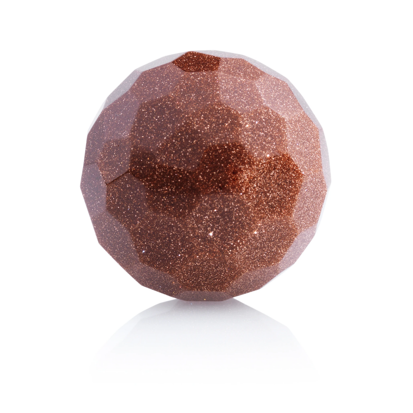 Goldstone Brown - Facet 14mm