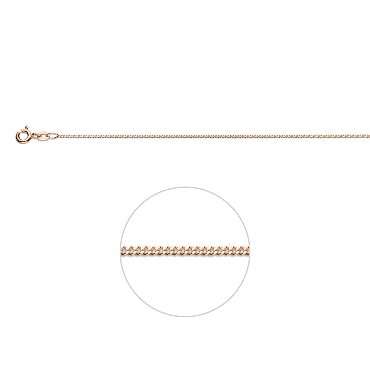 gourmette 1,1 mm 14K roségoud