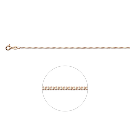 gourmette 1,1 mm 14K roségoud