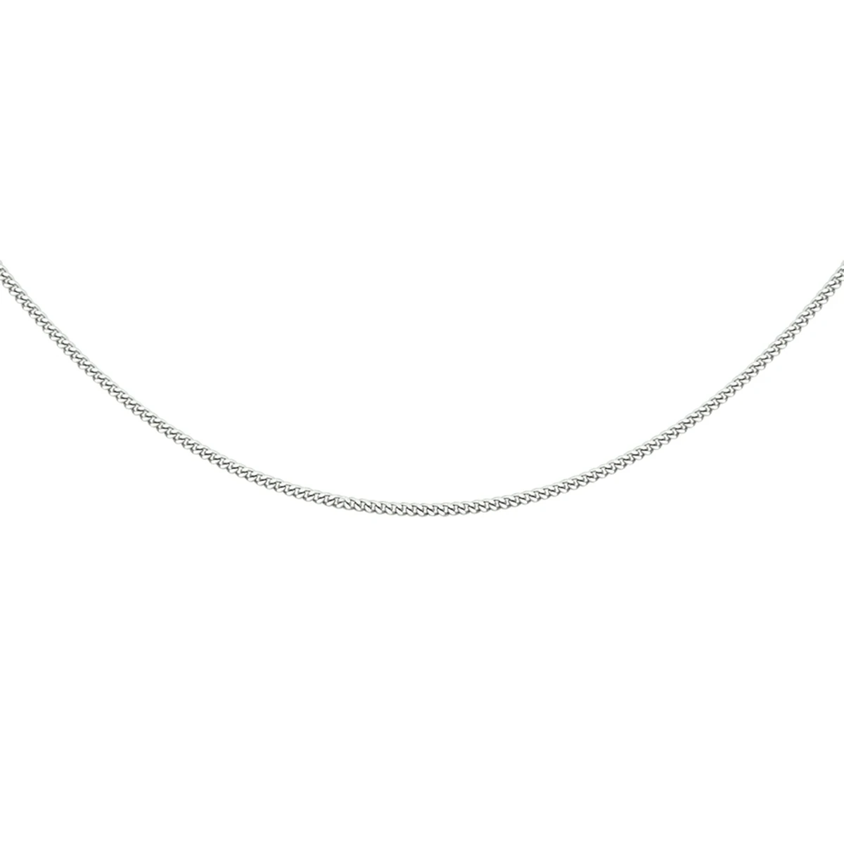 gourmette 1,2 mm zilver gerhodineerd