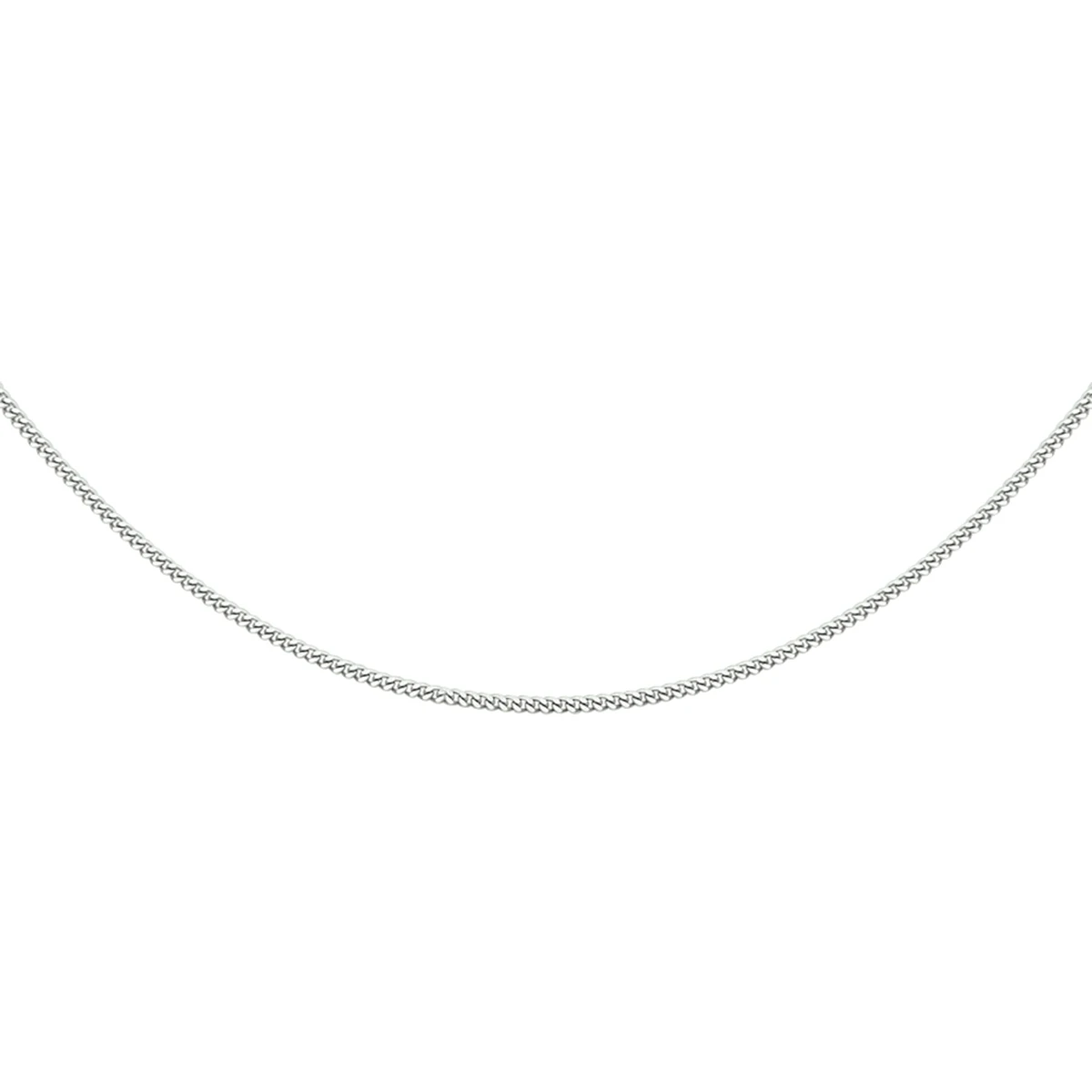gourmette 1,2 mm zilver gerhodineerd