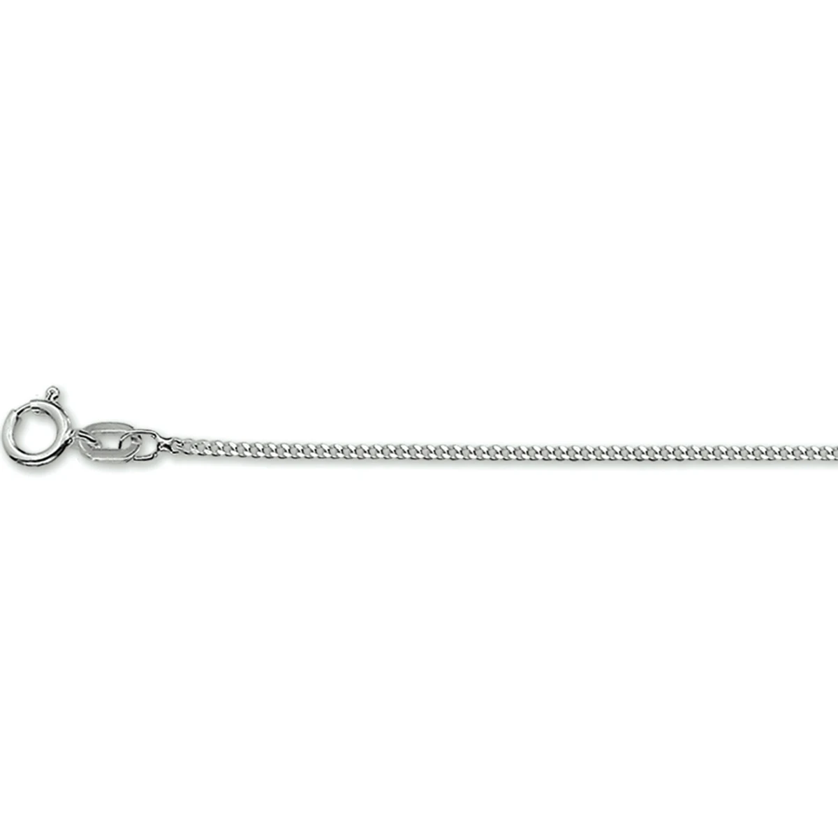 gourmette 1,2 mm zilver gerhodineerd