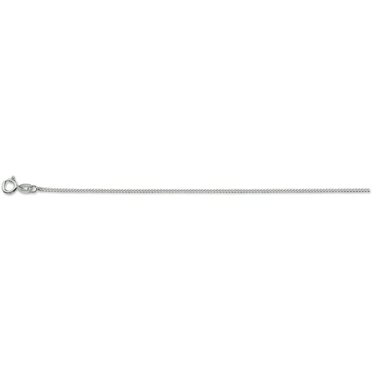 gourmette 1,2 mm zilver wit