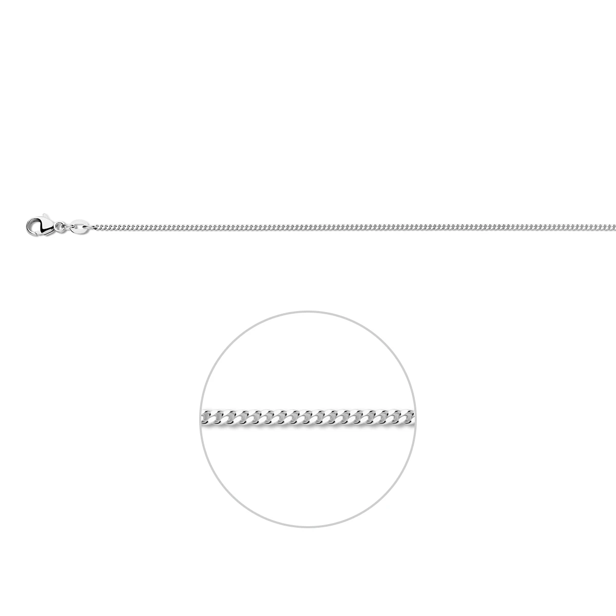 gourmette 1,4 mm 14K witgoud
