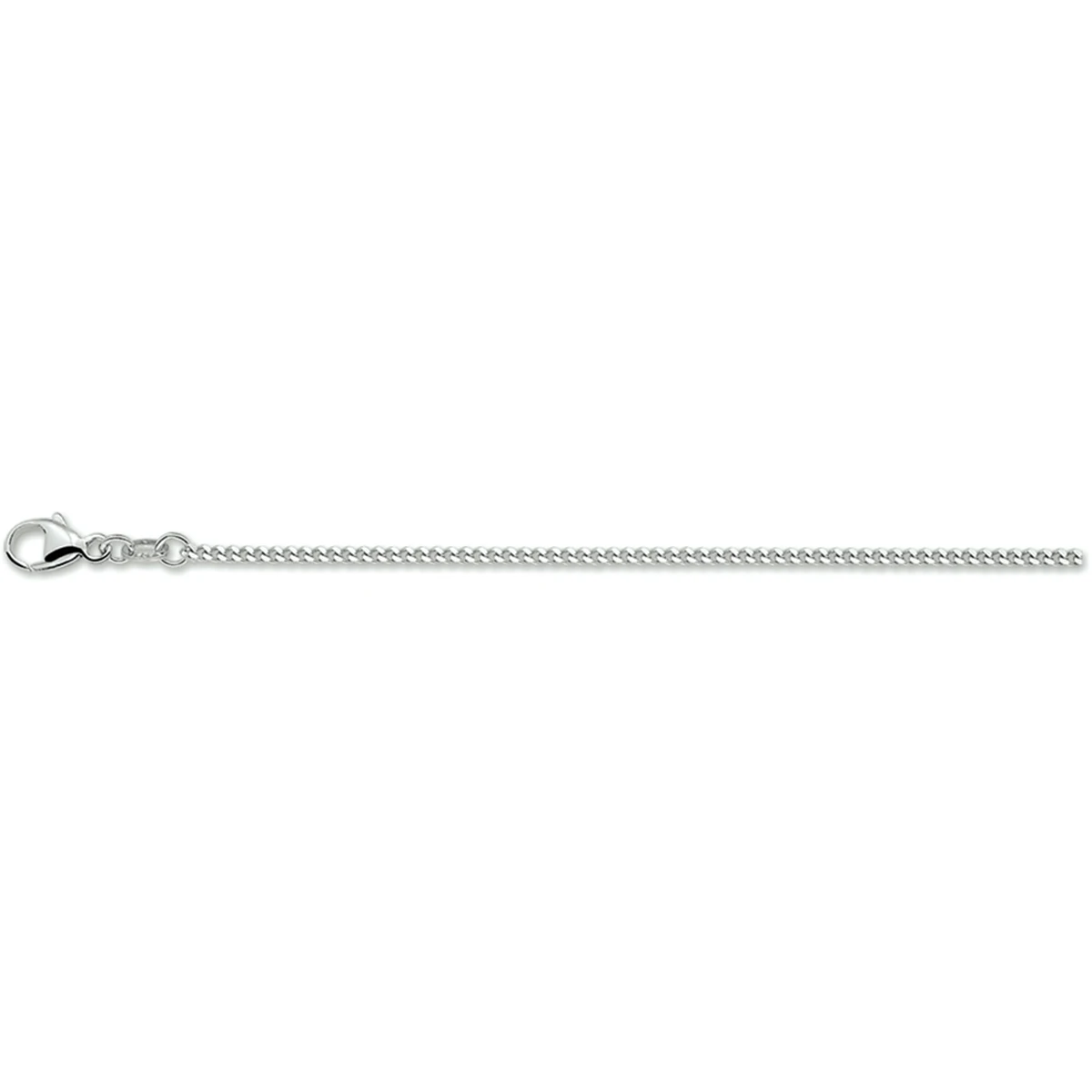 gourmette 1,6 mm zilver gerhodineerd