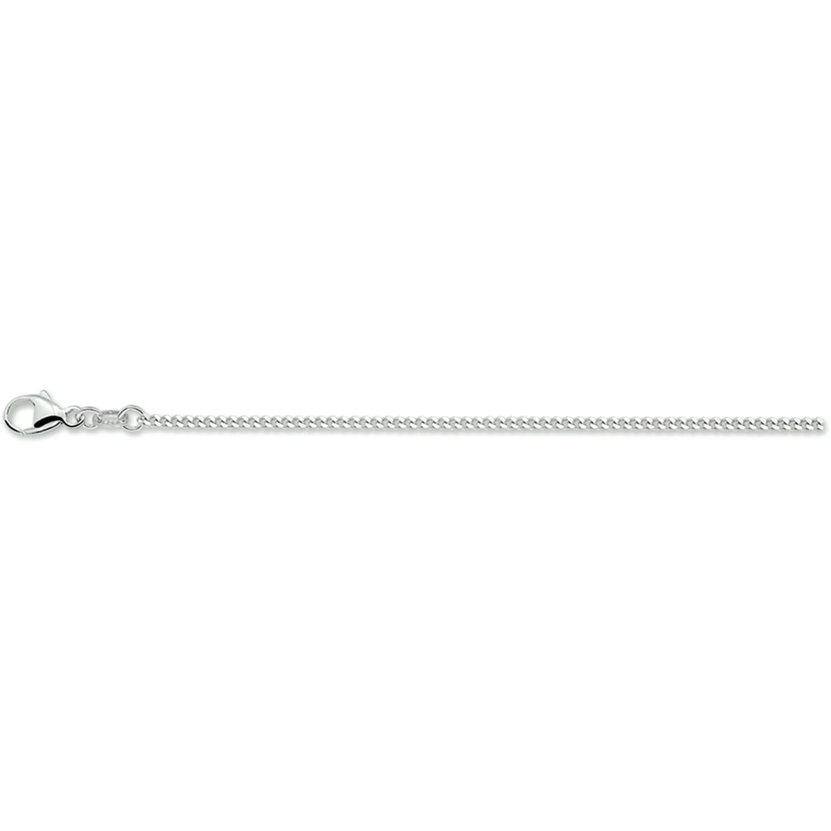 gourmette 1,6 mm zilver wit