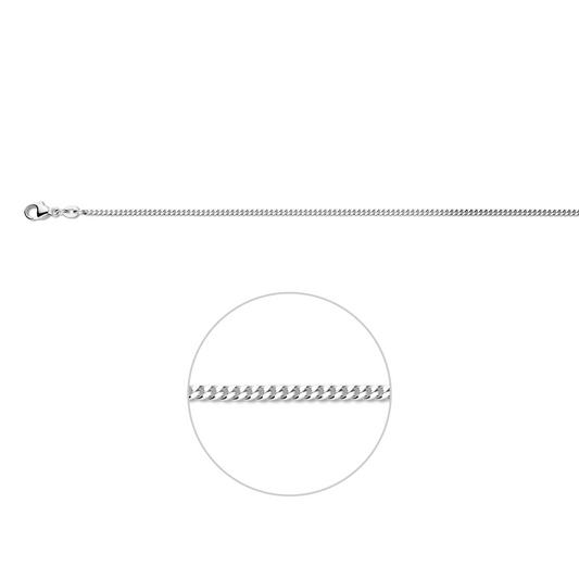 gourmette 1,7 mm 14K witgoud