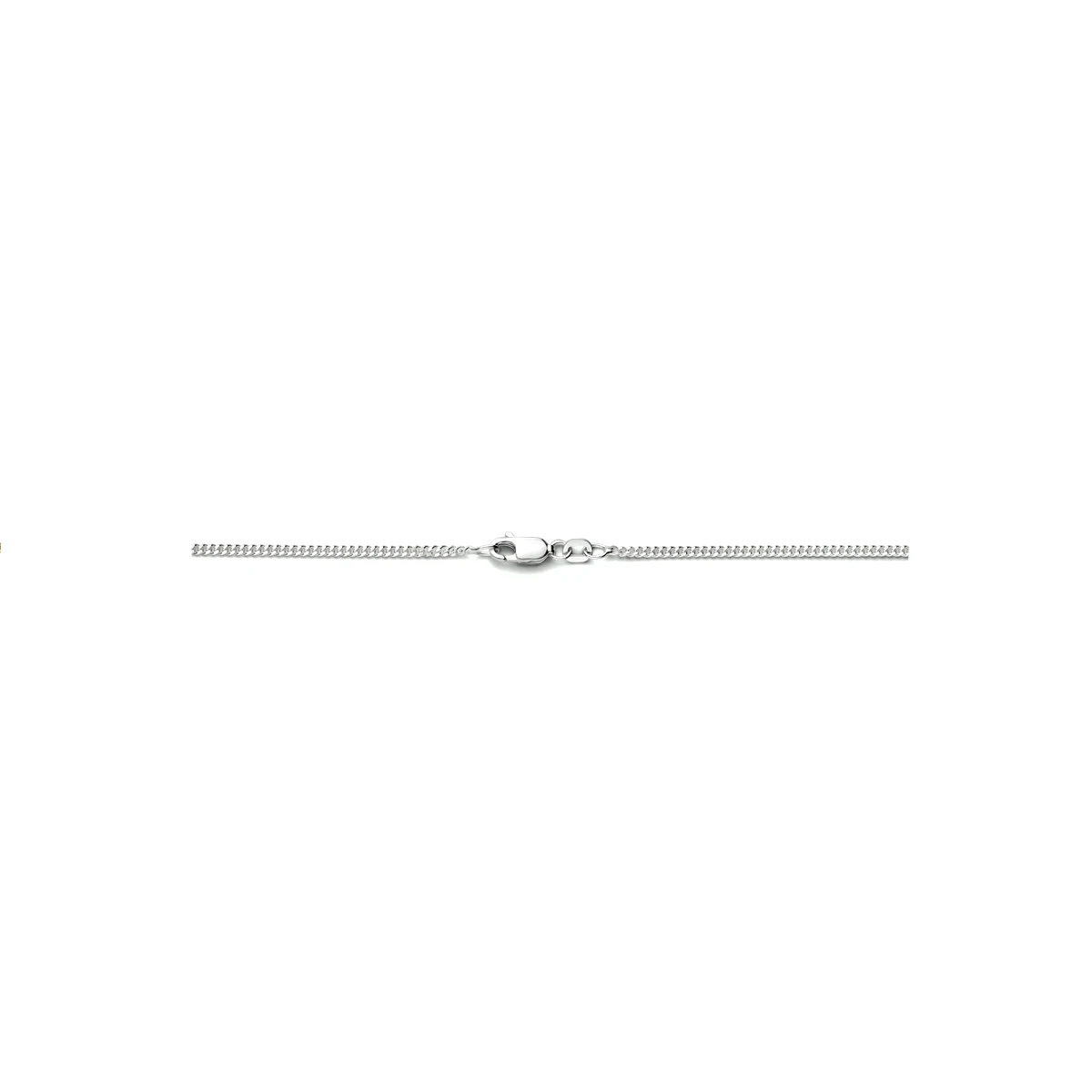 gourmette 2,4 mm zilver gerhodineerd
