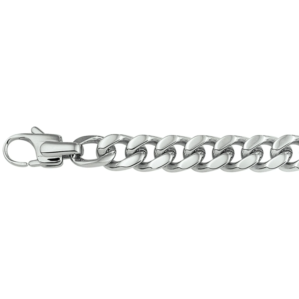 gourmette 4-zijdes geslepen 9,3 mm edelstaal