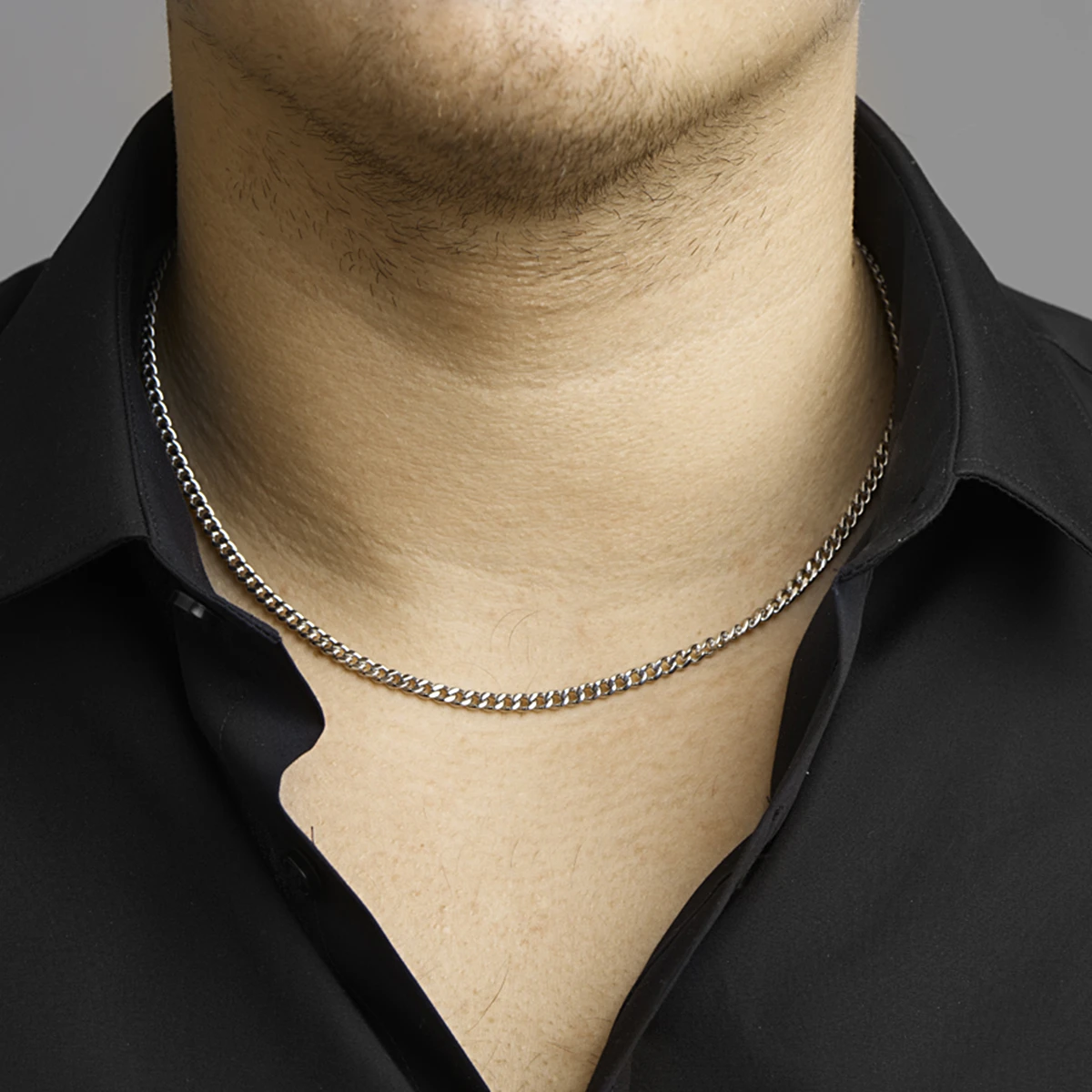 gourmette geslepen 4,3 mm edelstaal
