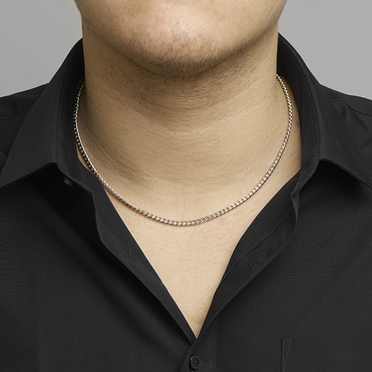 gourmette geslepen 4,3 mm edelstaal