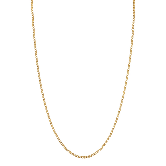 Gourmette Three - Dore  (22,5cm)