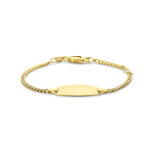 graveerarmband 11 - 13 cm 14K geelgoud