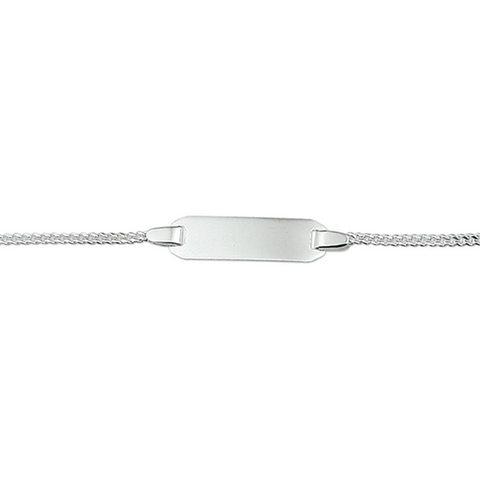 graveerarmband gourmet 5 mm 11 - 13 cm zilver gerhodineerd