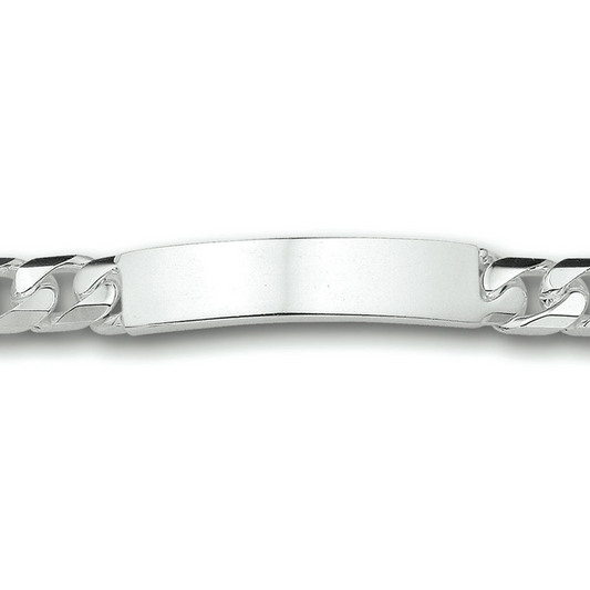 graveerarmband gourmet 9 mm zilver gerhodineerd