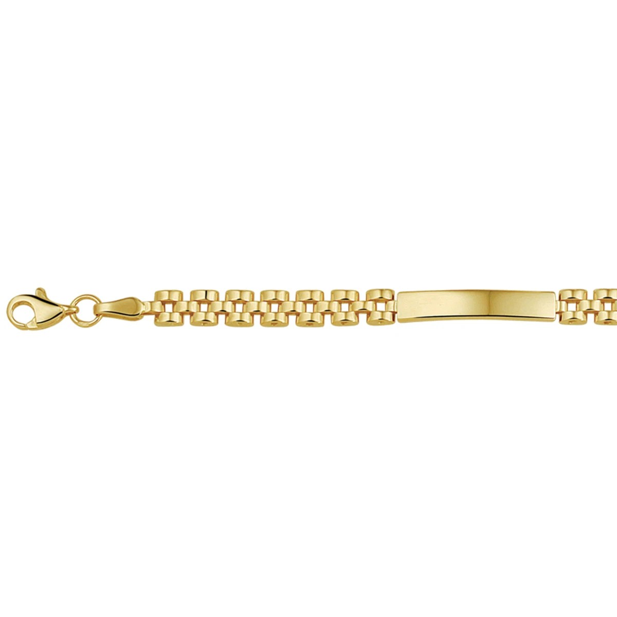 graveerarmband panter 4,5 mm 14K geelgoud