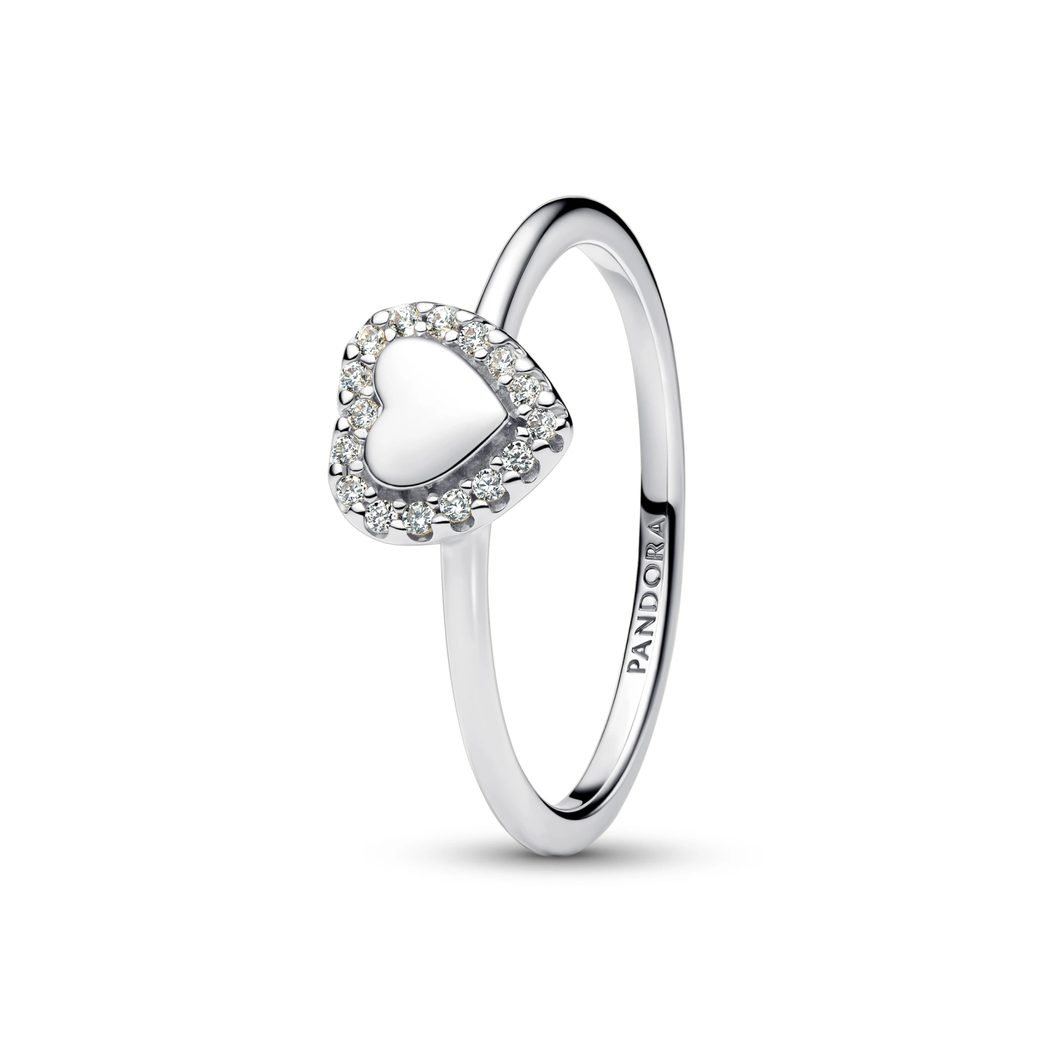 Graveerbaar Hart Halo Ring