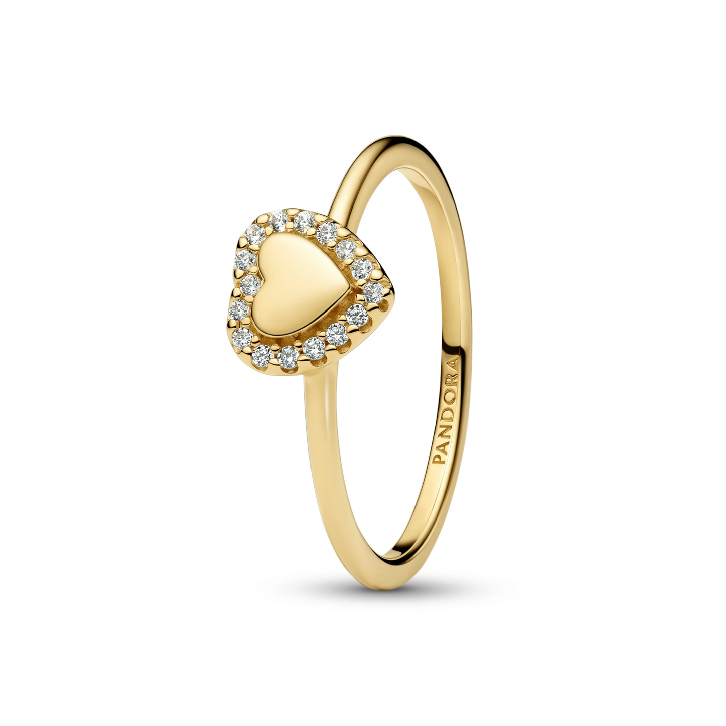 Graveerbaar Hart Halo Ring