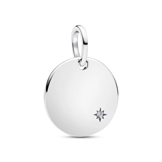 Graveerbare hanger met in het laboratorium gekweekte diamant