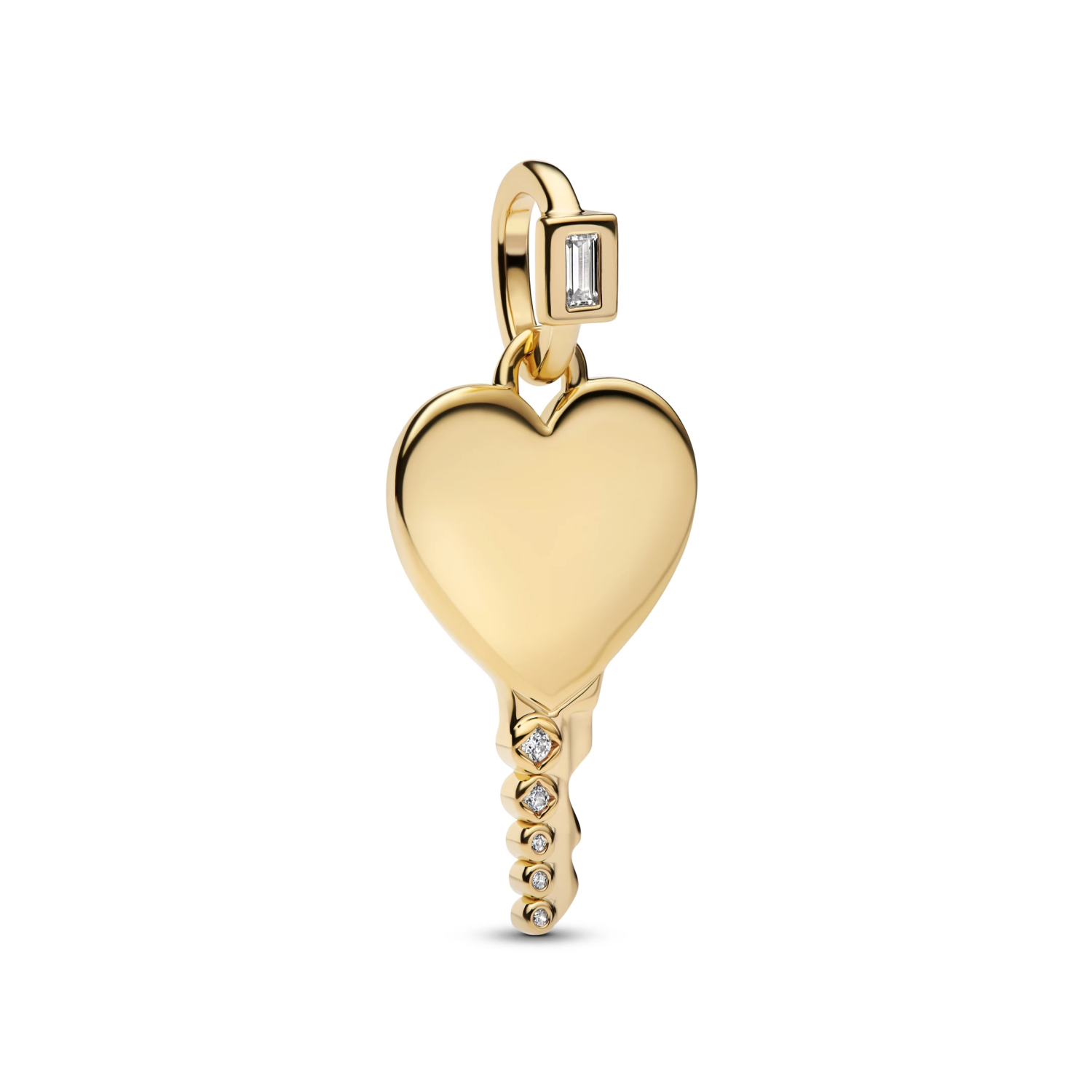 Graveerbare Hart Sleutelvormige Hanger