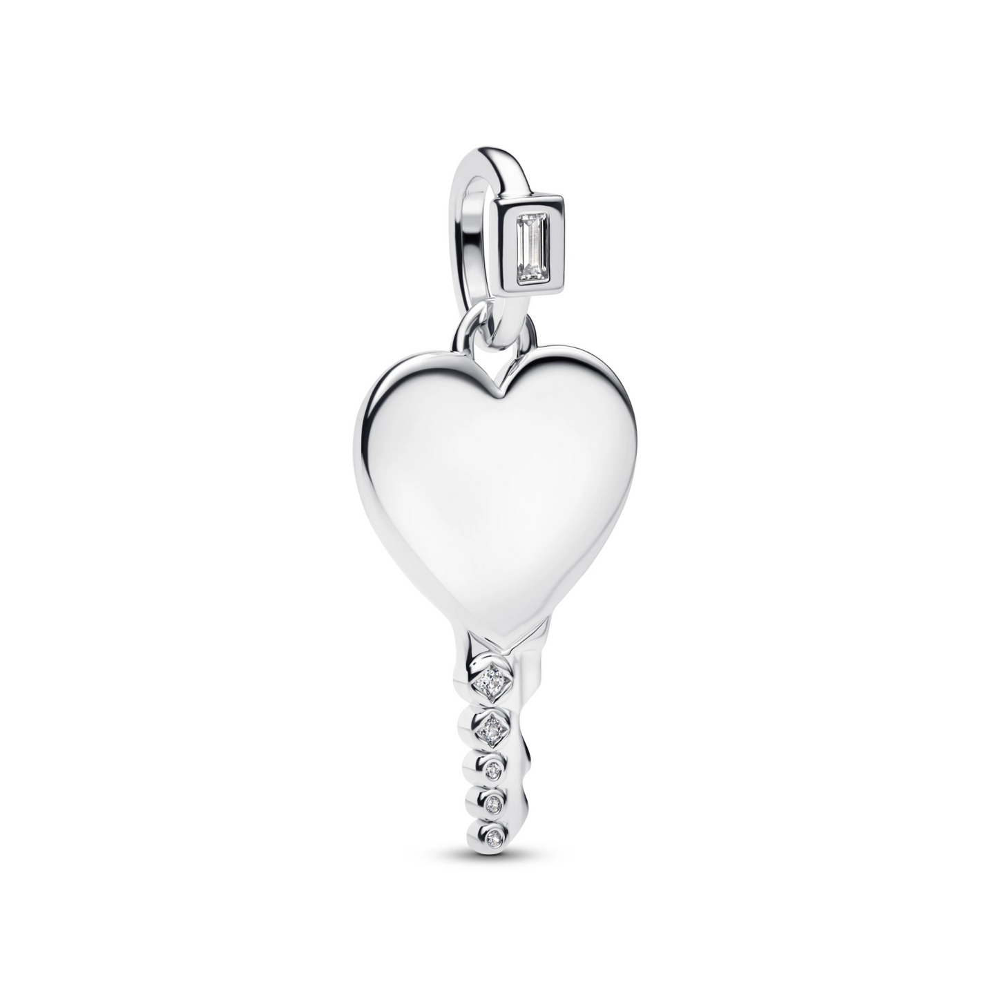 Graveerbare Hart Sleutelvormige Hanger