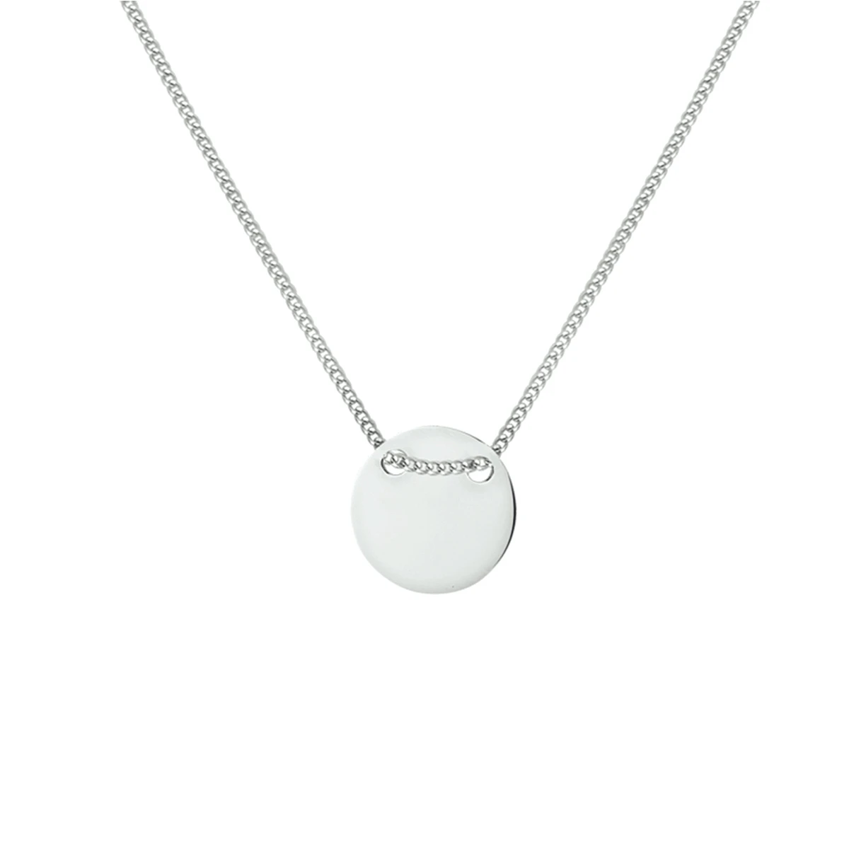 graveercollier 1,0 mm 40 + 5 cm zilver gerhodineerd