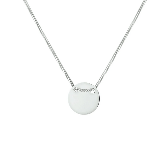 graveercollier 40 + 5 cm zilver gerhodineerd