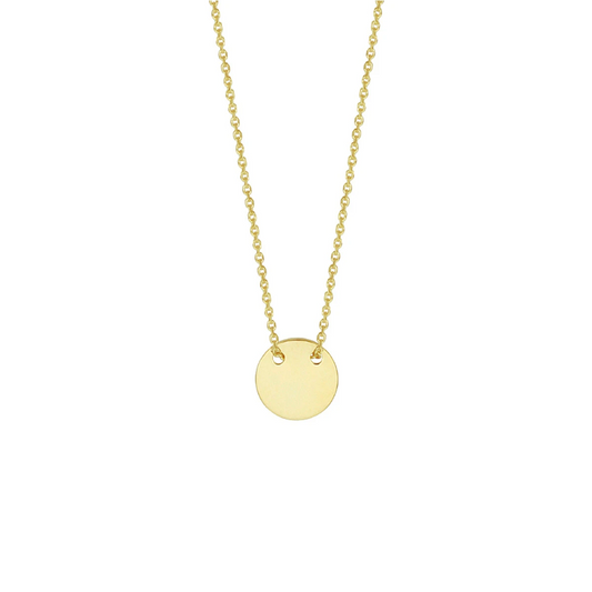 graveercollier rondje 40 - 42 cm 14K geelgoud
