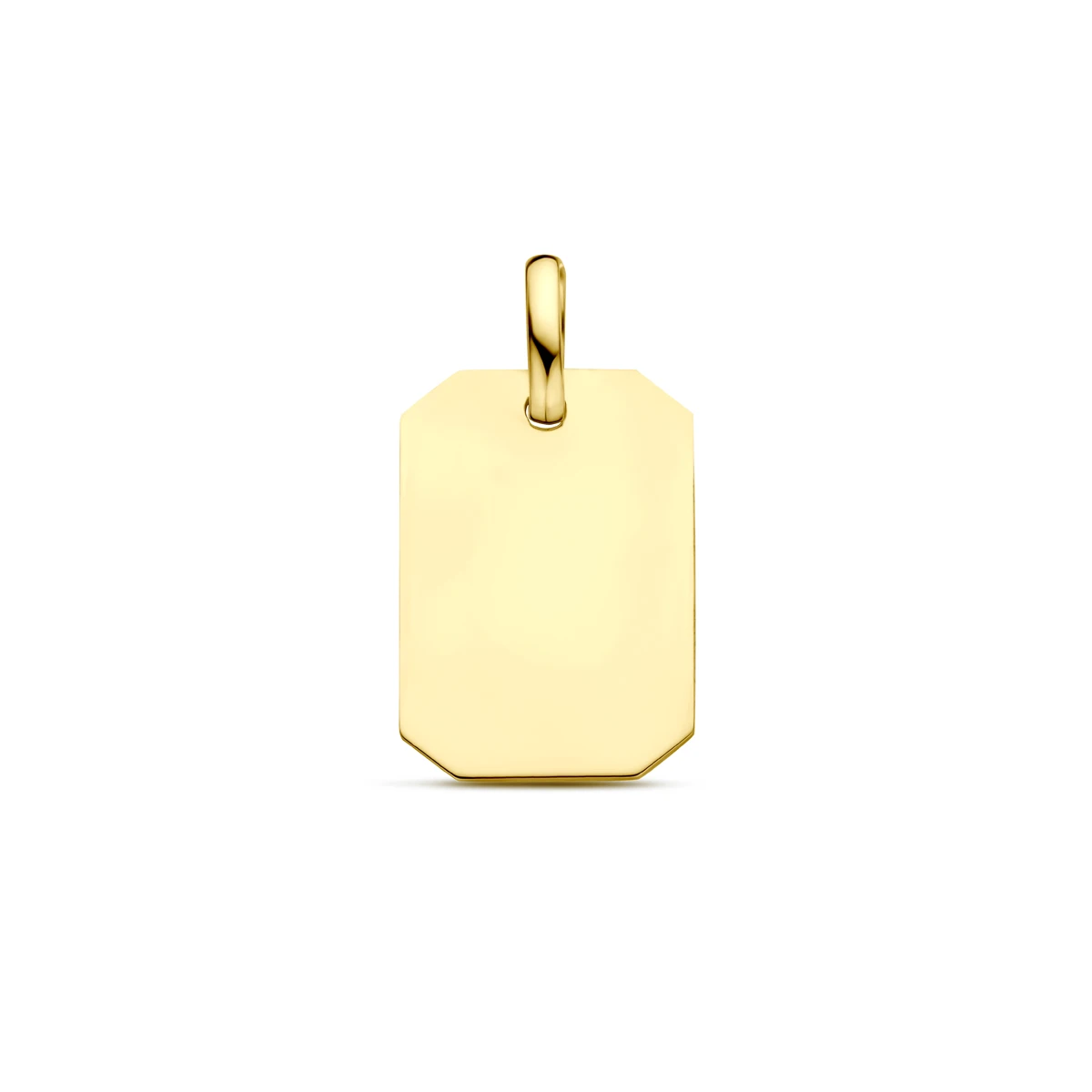 graveerhanger 20 mm 14K geelgoud