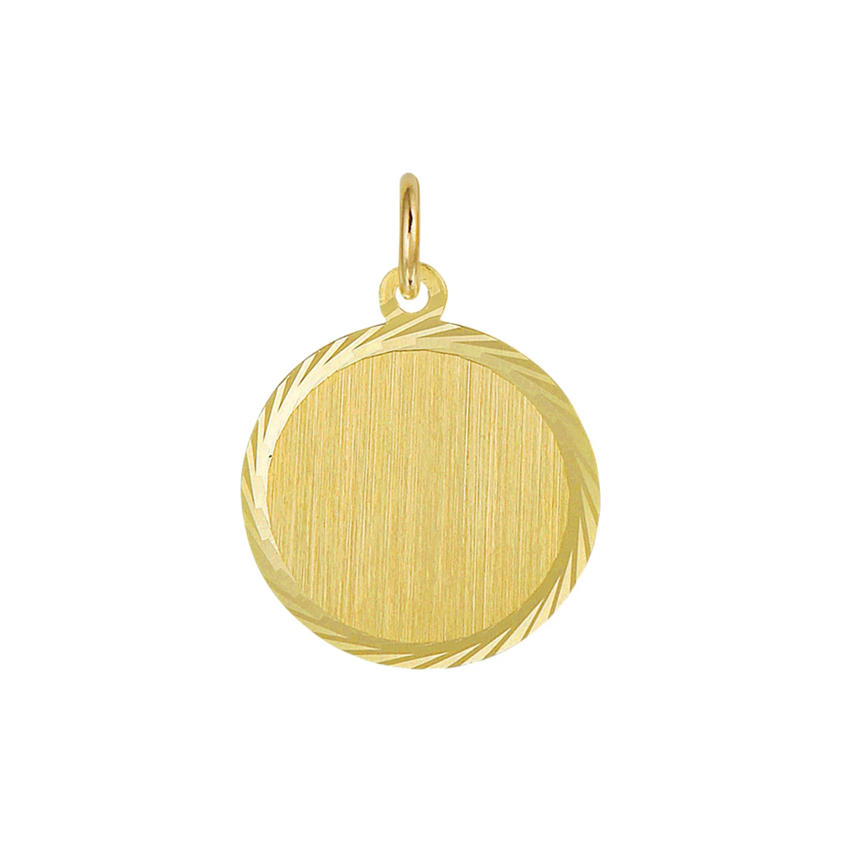graveerhanger gediamanteerd 14K geelgoud