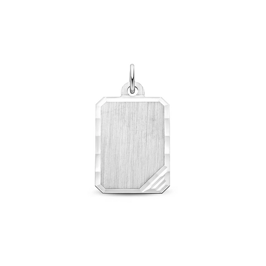 graveerhanger gediamanteerd zilver gerhodineerd