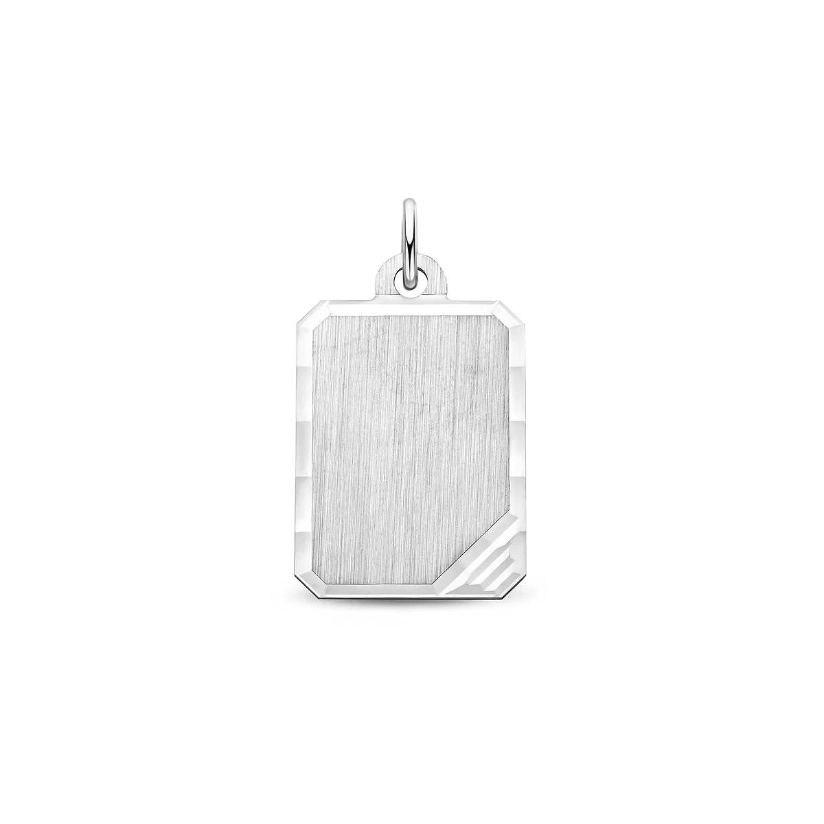 graveerhanger gediamanteerd zilver wit