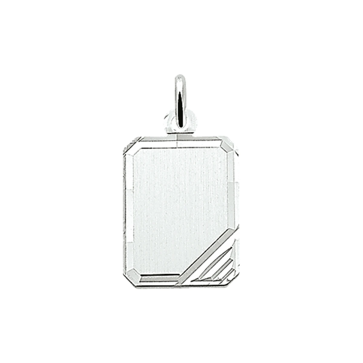 graveerhanger gediamanteerd zilver wit