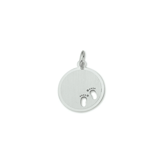 graveerhanger gestanste voeten zilver gerhodineerd