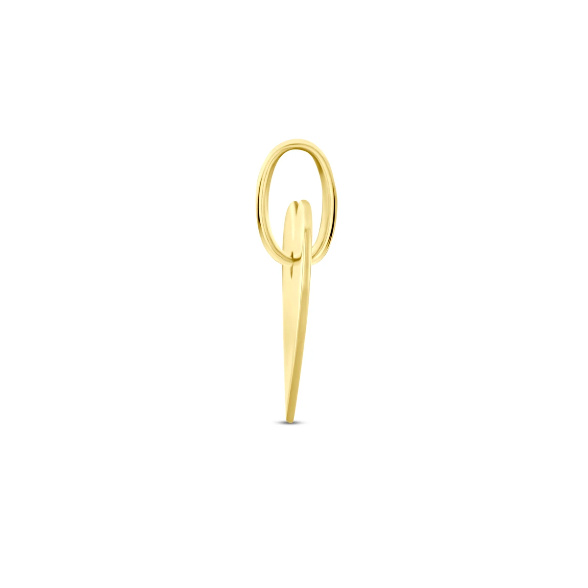 graveerhanger hart 13 mm 14K geelgoud