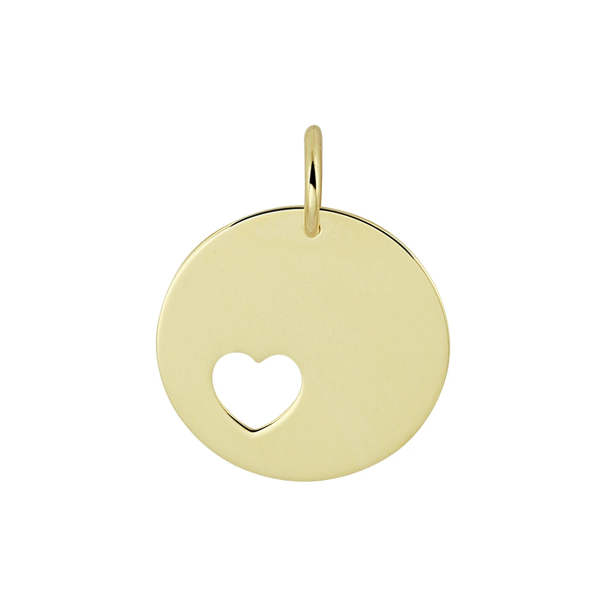 graveerhanger hart 14K geelgoud