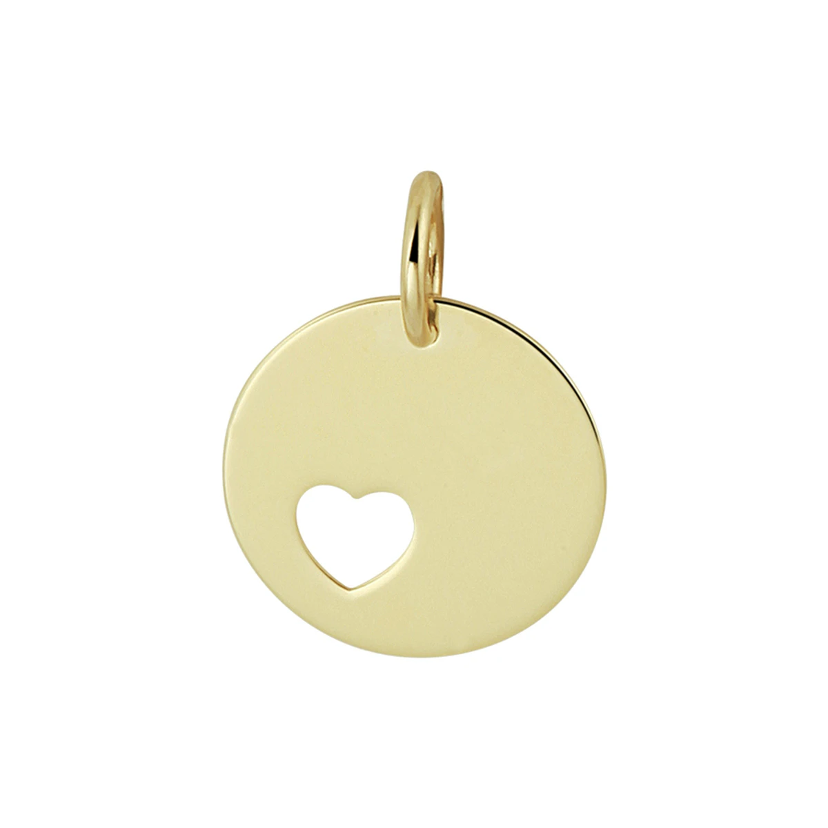 graveerhanger hart 14K geelgoud