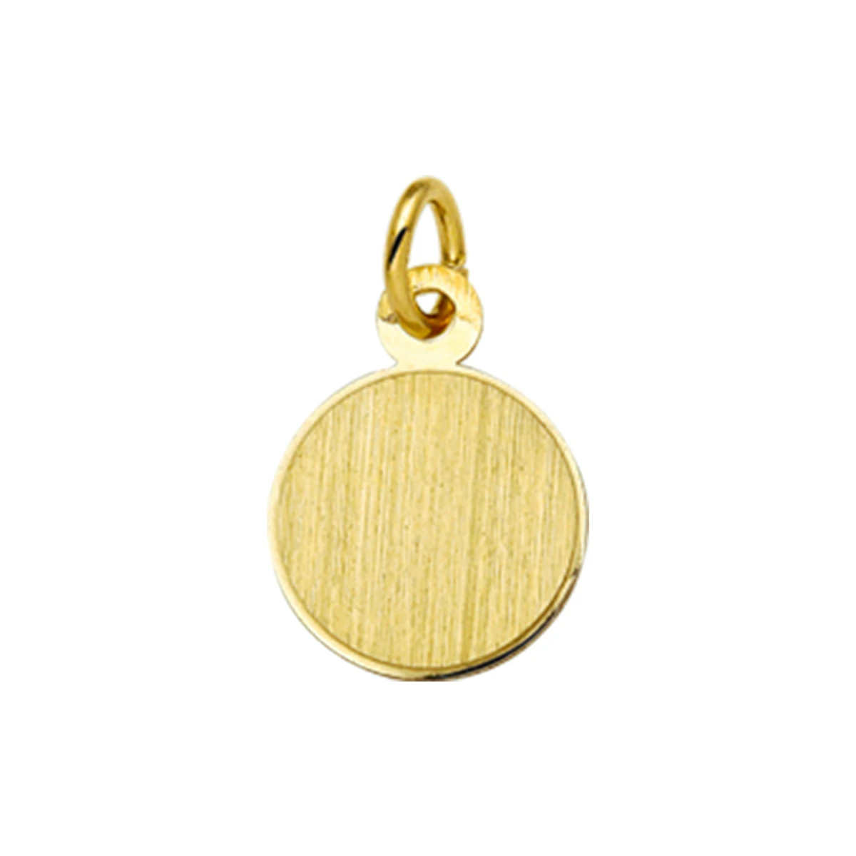 graveerhanger mat gediamanteerd 14K geelgoud