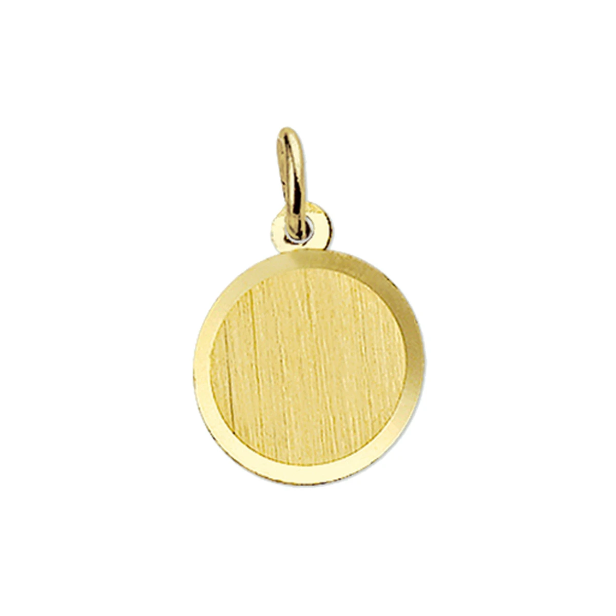 graveerhanger mat gediamanteerd 14K geelgoud
