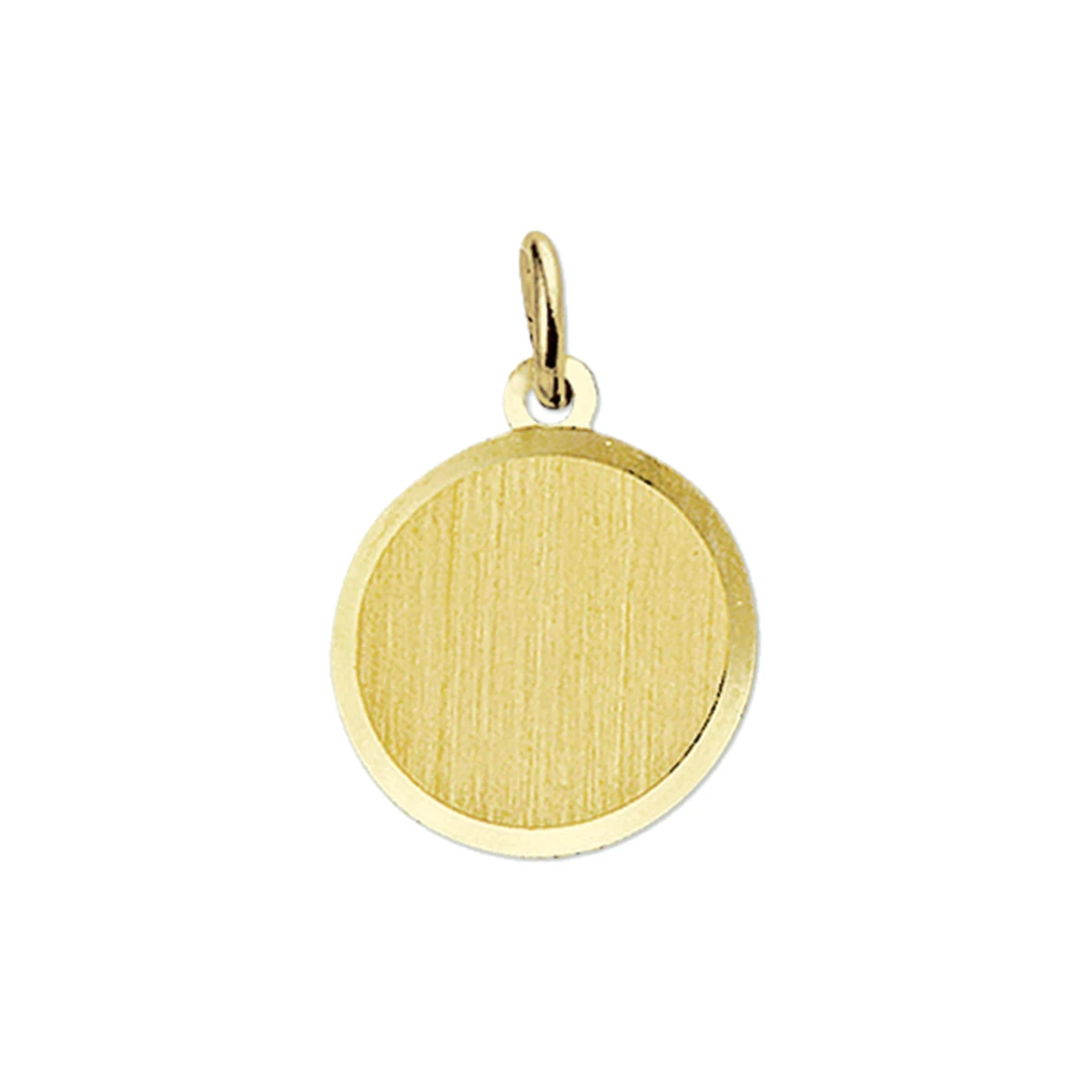 graveerhanger mat gediamanteerd 14K geelgoud