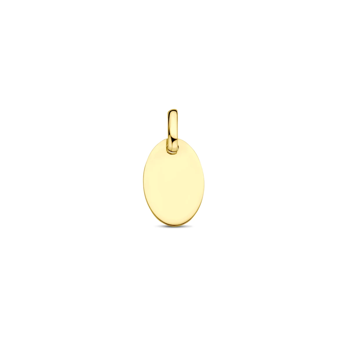 graveerhanger ovaal 14K geelgoud