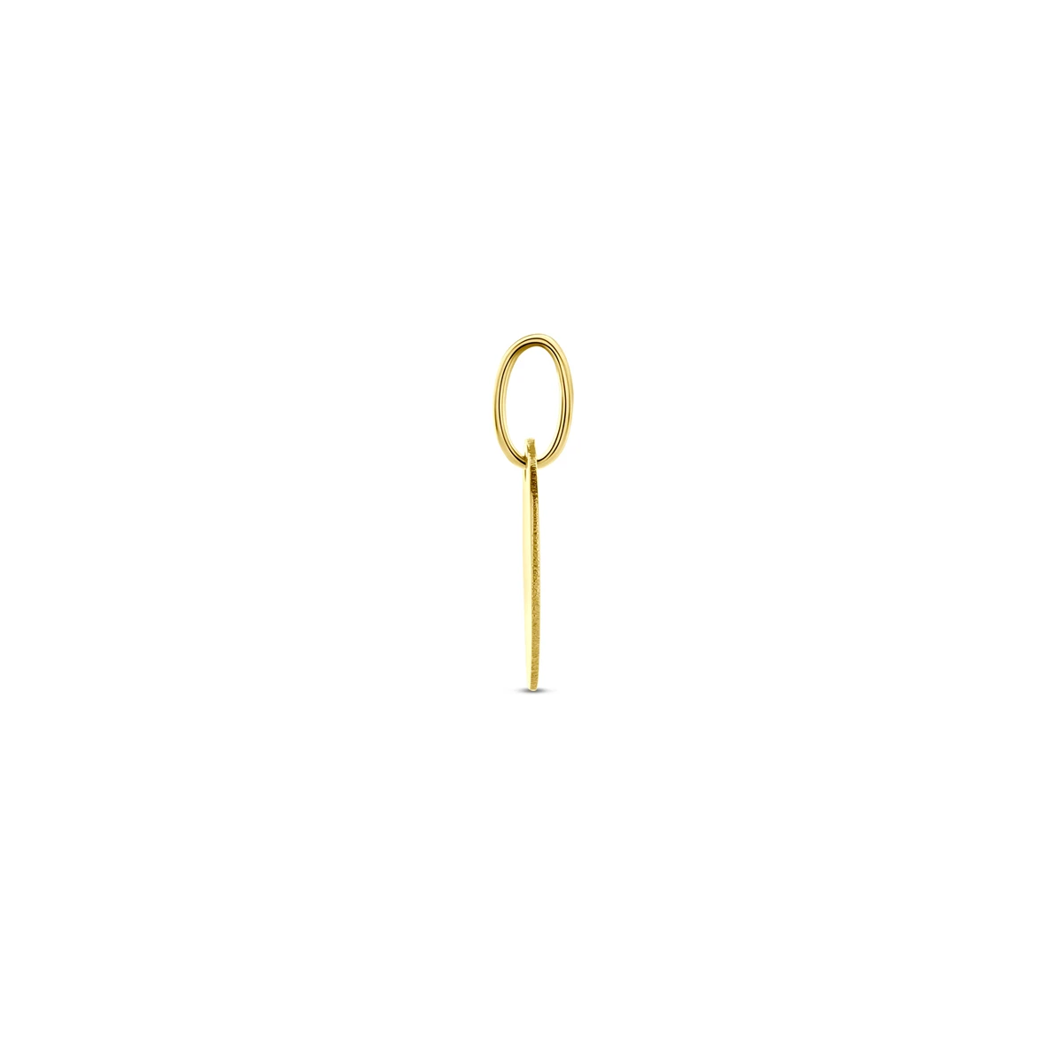 graveerhanger ovaal 14K geelgoud