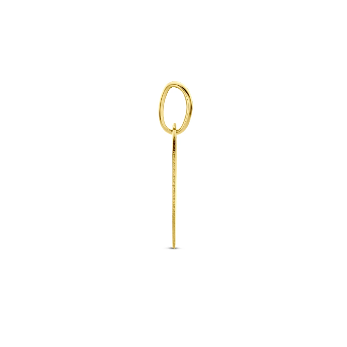 graveerhanger ovaal 14K geelgoud